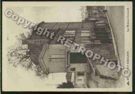 Ville de SAINTEMILION Carte postale ancienne