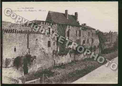 Ville de SAINTEMILION Carte postale ancienne