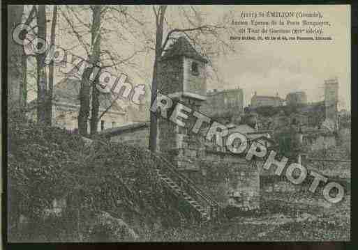 Ville de SAINTEMILION Carte postale ancienne