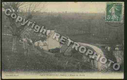 Ville de SAINTESEVERESURINDRE Carte postale ancienne