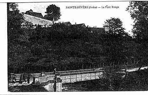 Ville de SAINTESEVERESURINDRE Carte postale ancienne