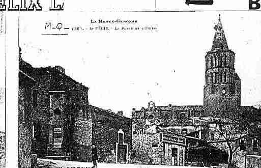 Ville de SAINTFELIXLAURAGAIS Carte postale ancienne