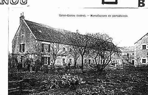 Ville de SAINTGENOU Carte postale ancienne