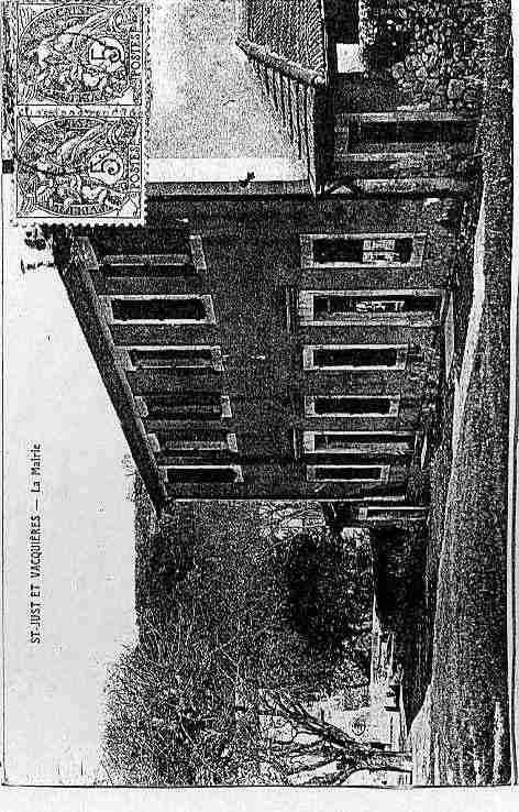 Ville de SAINTJUSTETVACQUIERES Carte postale ancienne Ville de SAINTJUSTETVACQUIERES Carte postale ancienne