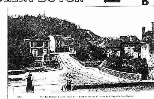 Ville de SAINTLAURENTDUPONT Carte postale ancienne