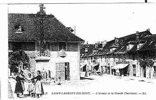 Ville de SAINTLAURENTDUPONT Carte postale ancienne