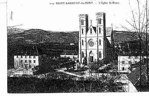 Ville de SAINTLAURENTDUPONT Carte postale ancienne