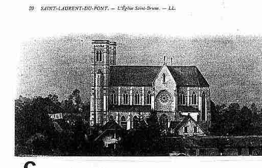 Ville de SAINTLAURENTDUPONT Carte postale ancienne