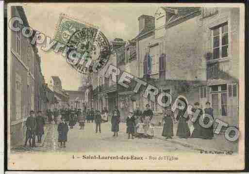 Ville de SAINTLAURENTNOUAN Carte postale ancienne