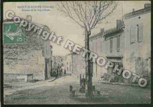 Ville de SAINTMACAIRE Carte postale ancienne