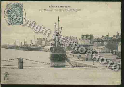 Ville de SAINTMALO Carte postale ancienne