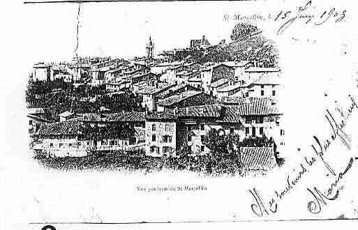 Ville de SAINTMARCELLIN Carte postale ancienne