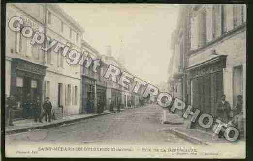 Ville de SAINTMEDARDDEGUIZIERES Carte postale ancienne