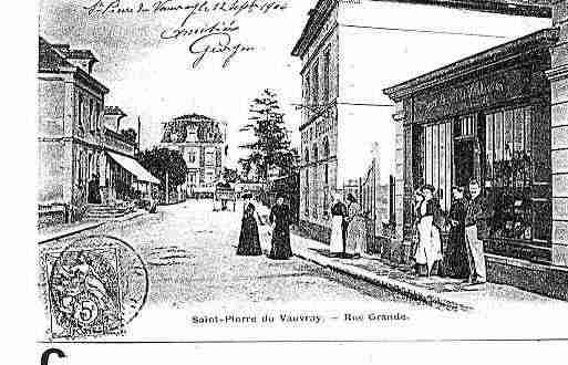 Ville de SAINTPIERREDUVAUVRAY Carte postale ancienne