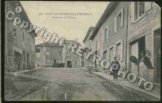 Ville de SAINTQUENTINFALLAVIER Carte postale ancienne