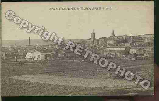 Ville de SAINTQUENTINLAPOTERIE Carte postale ancienne