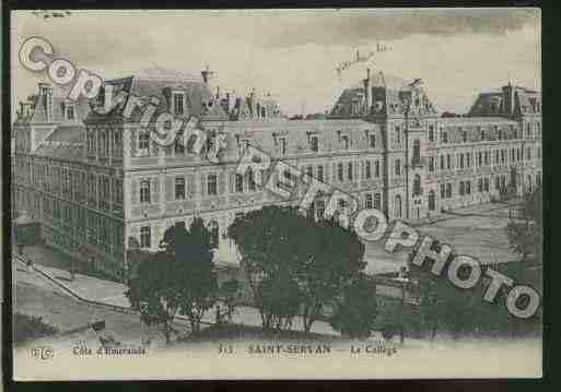 Ville de SAINTSERVAN Carte postale ancienne Ville de SAINTSERVAN Carte postale ancienne
