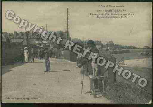 Ville de SAINTSERVAN Carte postale ancienne