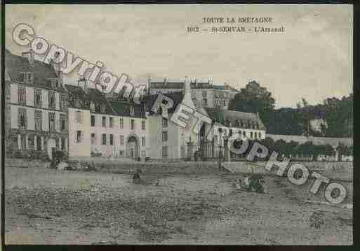 Ville de SAINTSERVAN Carte postale ancienne