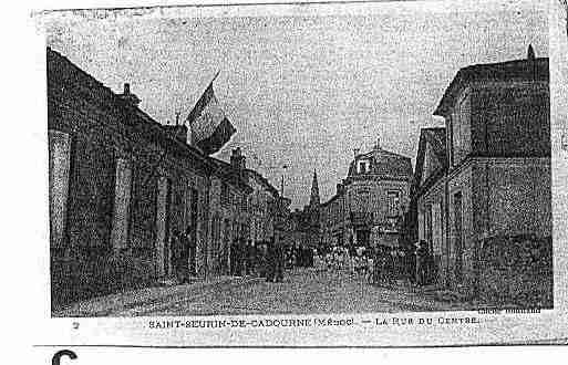 Ville de SAINTSEURINDECADOURNE Carte postale ancienne