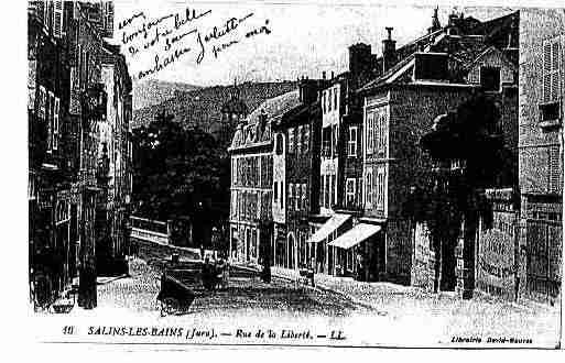 Ville de SALINSLESBAINS Carte postale ancienne