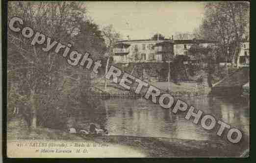 Ville de SALLES Carte postale ancienne