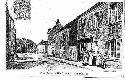 Ville de SANCHEVILLE Carte postale ancienne