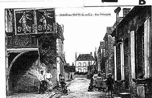 Ville de SARGESURBRAYE Carte postale ancienne