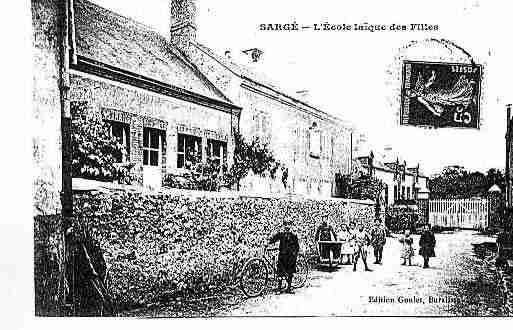 Ville de SARGESURBRAYE Carte postale ancienne