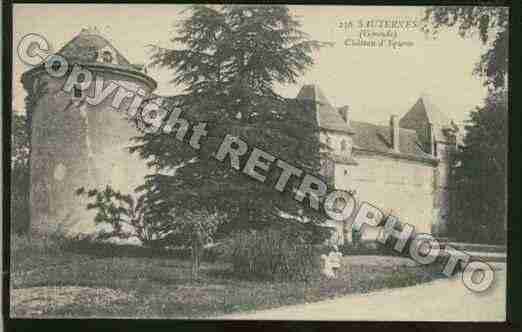 Ville de SAUTERNES Carte postale ancienne