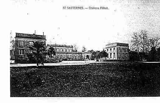 Ville de SAUTERNES Carte postale ancienne