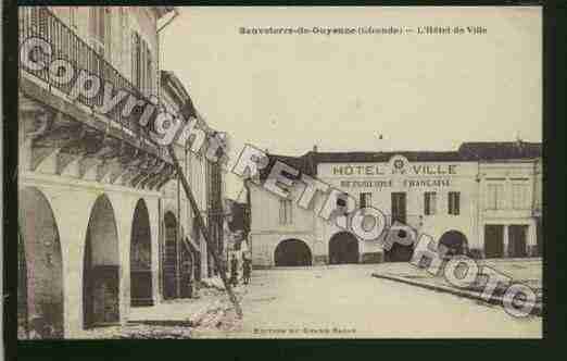 Ville de SAUVETERREDEGUYENNE Carte postale ancienne