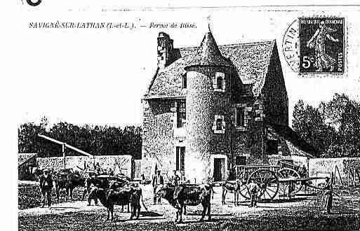 Ville de SAVIGNESURLATHAN Carte postale ancienne