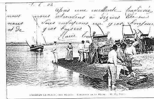 Ville de SERIGNAN Carte postale ancienne