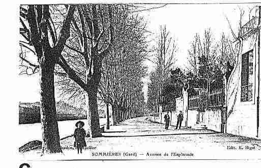 Ville de SOMMIERES Carte postale ancienne