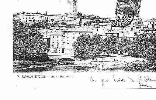 Ville de SOMMIERES Carte postale ancienne