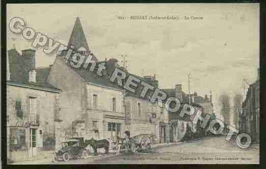 Ville de SONZAY Carte postale ancienne