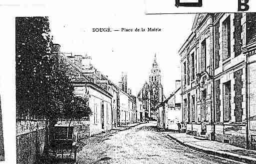 Ville de SOUGE Carte postale ancienne