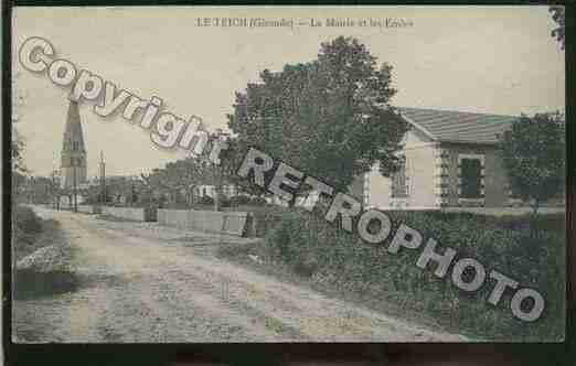 Ville de TEICH(LE) Carte postale ancienne