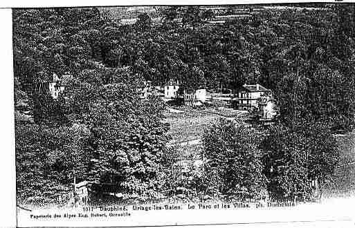 Ville de URIAGELESBAINS Carte postale ancienne Ville de URIAGELESBAINS Carte postale ancienne
