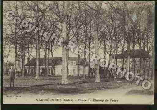 Ville de VENDOEUVRES Carte postale ancienne