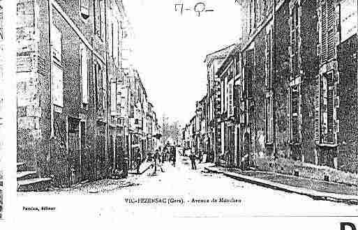 Ville de VICFEZENSAC Carte postale ancienne