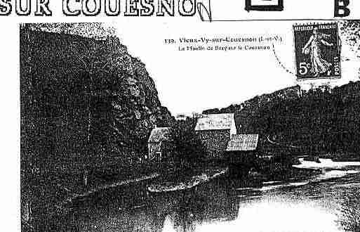 Ville de VIEUXVYSURCOUESNON Carte postale ancienne