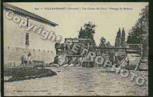 Ville de VILLANDRAUT Carte postale ancienne