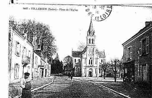 Ville de VILLEDIEUSURINDRE Carte postale ancienne