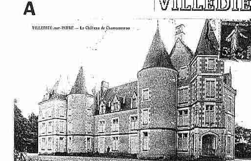 Ville de VILLEDIEUSURINDRE Carte postale ancienne