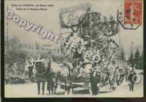 Ville de VOIRON Carte postale ancienne