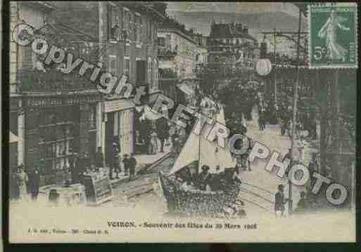 Ville de VOIRON Carte postale ancienne