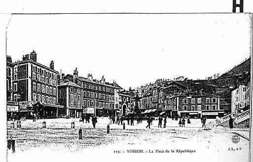 Ville de VOIRON Carte postale ancienne