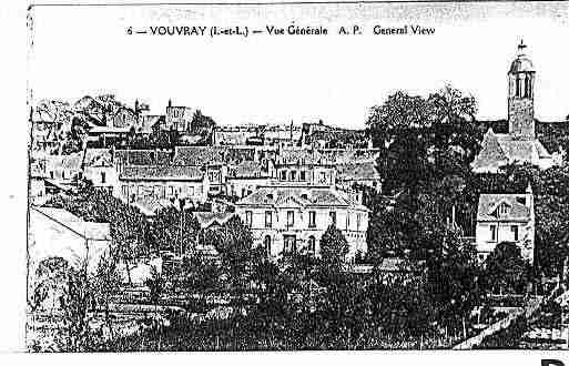 Ville de VOUVRAY Carte postale ancienne